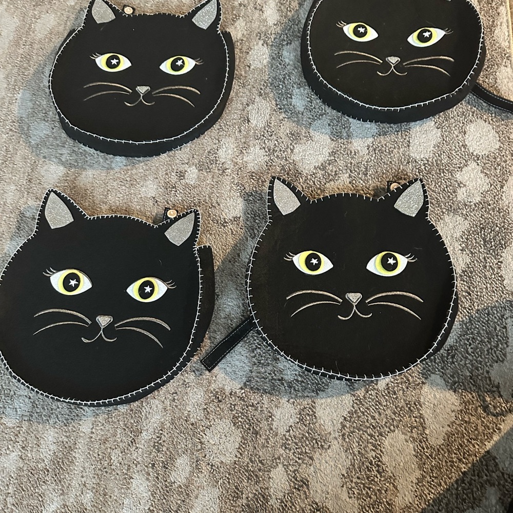 Black Cat Potterybarn kids chairbacker